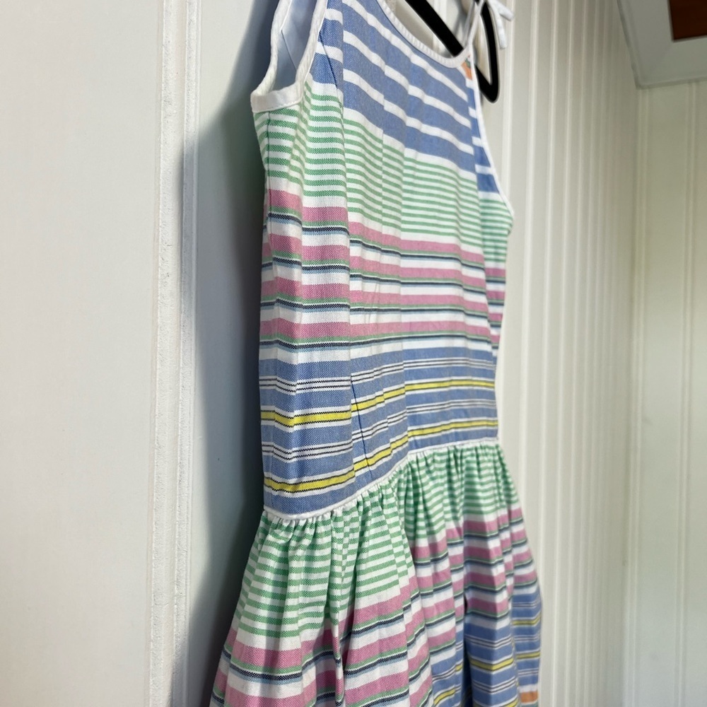 Polo Ralph Lauren Girls Dress Size 16 Striped Sleeveless Summer Dress - Picture 3 of 9